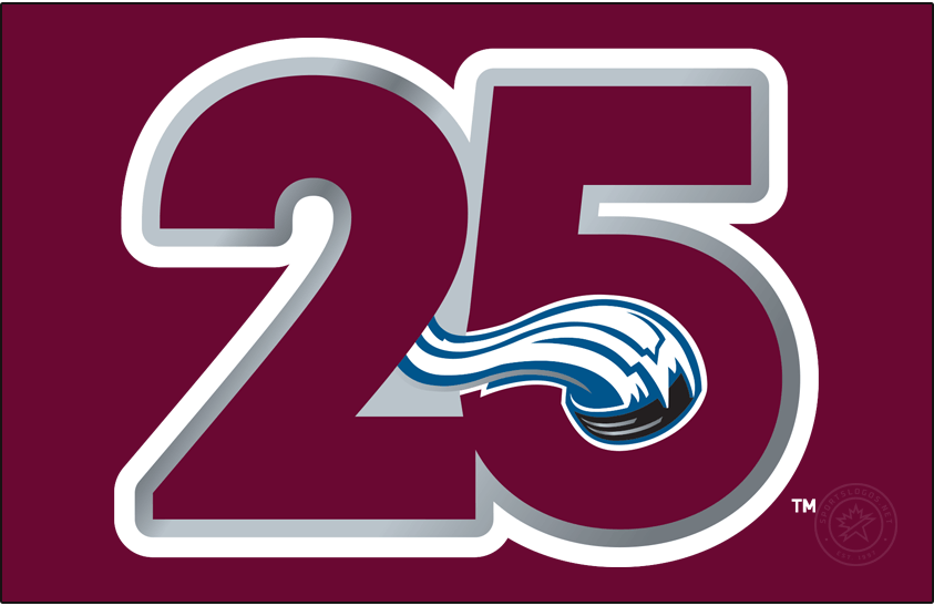 Colorado Avalanche 2021 Anniversary Logo v2 iron on heat transfer